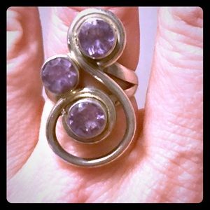 Purple stone ring
